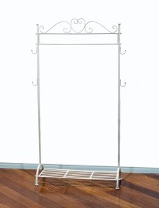 articoli in ferro bianco stile shabby, portasapone, appendiabiti in ferro bianco